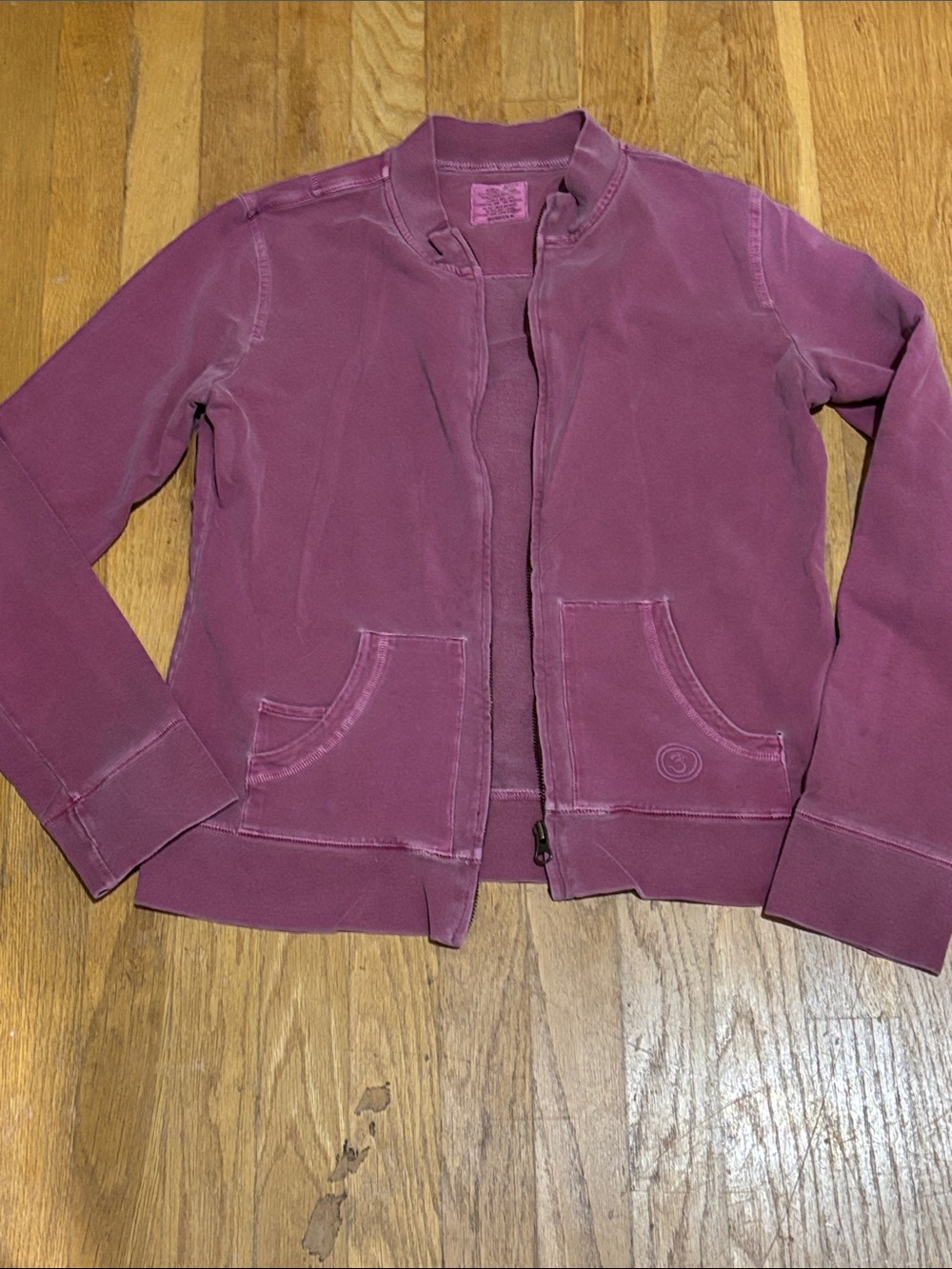 Life Is Good Washed Plum Zip Jacket